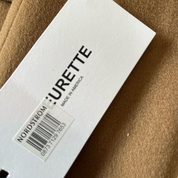 Fleurette Notched Collar Wool Walker Coat in Vicuna Camel $ 1098.00 NWT - Picture 6 of 8